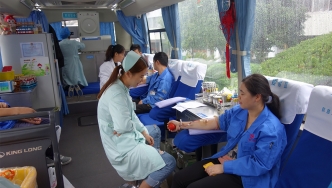 2017年，新藝組織員工無償獻血活動